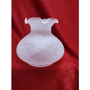 Kuğulu Avize ALAADDİN CAM MAT DEKORLU(Buzlu cam gibi) (ALT ÇAP: 11.00cm-h:14.00cm)