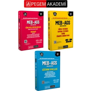 PEGEM AKADEMİ 2025 MEB - AGS KONU ANLATIMLI SET (3.Kitap)
