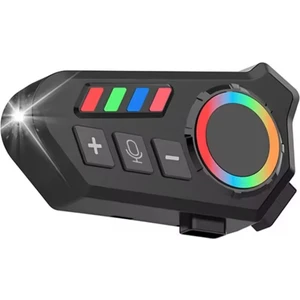 K06 Motosiklet Kask Kulaklık Bluetooth 5.4 Kulaklık Kablosuz Motor Kulaklık Ortam Işığı ile Handsfree Stereo Müzik Çalar