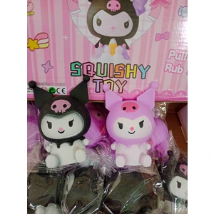 Kuromi Squishy Oyuncak, Rastgele 1 Adet Gönderilir, Sıkma Oyuncağı