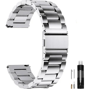 Samsung Galaxy Watch 4/5/6/7/fe/40/40/44 Classic 42/43/46/47MM Uyumlu 20MM Metal Paslanmaz Çelik Kordon