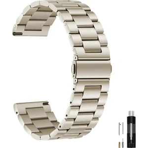 Samsung Galaxy Watch 4/5/6/7/fe/40/40/44 Classic 42/43/46/47MM Uyumlu 20MM Metal Paslanmaz Çelik Kordon