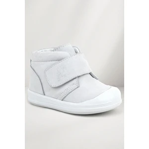 Yoohoo Hakiki Deri Beyaz Cırtlı Kız Bebek Bot