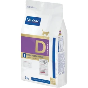 Vırbac D1 Dermatology Support Cat Dermatoz ve Tüy Kaybı Kedi Maması 3kg