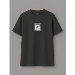 Unisex Keep Going Baskılı Oversize T-Shirt