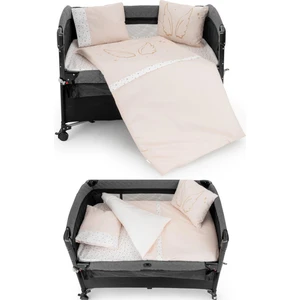 Wellgro Park Yatak ve Beşik Uyku Seti - 6 Parça, Pembe