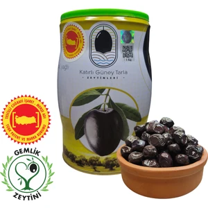 Katırlı Köyü L Boy Sofralık Salamura Siyah Zeytin 1 KG - Coğrafi Işaretli Orijinal