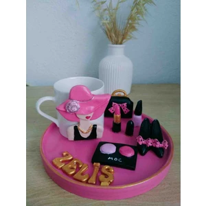 Yıldız İskandinav Isme Özel Kahve Sunum Seti... Süslü Kadın..Keyif Seti