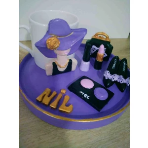 Yıldız İskandinav Isme Özel Kahve Sunum Seti... Süslü Kadın..Keyif Seti