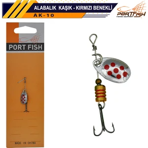 Port Fish Alabalık Kaşığı Kırmızı Benekli