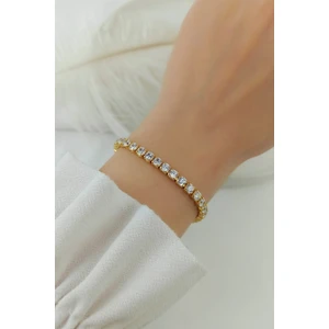 ÇLK Accessories Çelik Zirkon Taş Su Yolu Çelik Bileklik TRBILEK7886