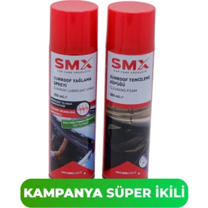 Sunroof Temizleme Köpüğü 300 ml + Yağlama Spreyi 300 Ml.