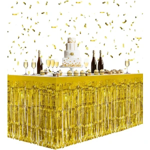 Parti Adresi Metalize Masa Eteği Altın