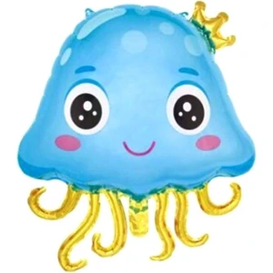 Parti Adresi Deniz Anası Mavi Folyo Balon 24" - 60 cm