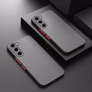 M.TK Moveteck Samsung Galaxy A24 Kılıf Mat Parmak Izi Yapmaz Kamera Korumalı Renkli Tuşlu Buzlu Silikon Kapak Logo Gösterir