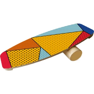 Ahşap Baskılı Denge Tahtası Rocket Balance Board Rocket Gym Board