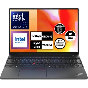 Thinkpad E16 Gen 2 Ultra 5 125U 16GB 1tb SSD 16" Wuxga Freedos Notebook 21MA008YTX 003