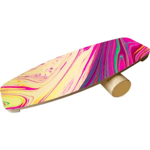 Ahşap Baskılı Denge Tahtası Rocket Balance Board Rocket Gym Board