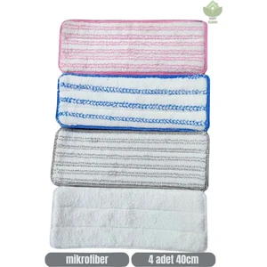 Duff Clean Mikrofiber Tablet Mop Yedek Bezi 4'lü Set 32,5*12,5 cm