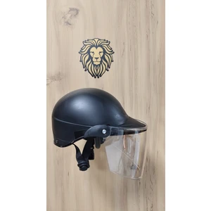 -Leos Motor-Jokey Kask-Camlı Model-Siyah Renk-Yerli Üretim-