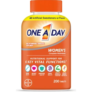 One A Day Women’s Multivitamin With A, C, D, E And All 8 B Vitamins, Calcium, Vitamins For Women 200 Count
