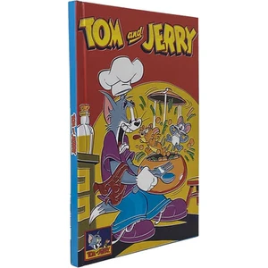 Tom & Jerry Chef Tom Sert Kapak Çizgili Defter
