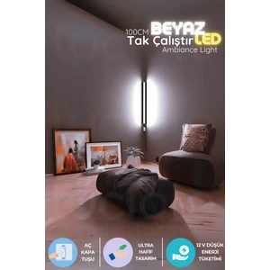 Led Abajur Aplik Gece Lambası Rgb Lambader Beyaz Renkli Tak Çalıştır Işık