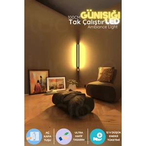 Led Abajur Aplik Gece Lambası Lambader Günışığı Renk Tak Çalıştır Işık
