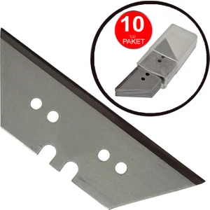 Trapez Maket Bıçağı Yedeği 19MM Trapezoid Falçata Üçgen Baklava Kısa Yedek Bıçak -10 Lu Paket