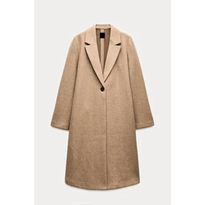 Mary & Mary Tek Düğmeli Yumuşak Dokulu Kaban