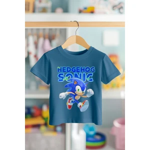 Book OrBook Kirpi Sonic Walks  Pamuk Premium Kalite Çocuk Tişörtü (3-12 Yaş)