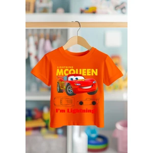 Book OrBook Şimşek Mcqueen  Pamuk Premium Kalite Kumaş Çocuk Tişörtü