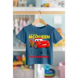Book OrBook Şimşek Mcqueen  Pamuk Premium Kalite Kumaş Çocuk Tişörtü