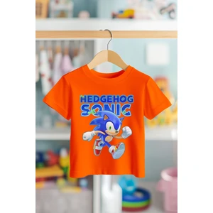 Book OrBook Kirpi Sonic Walks  Pamuk Premium Kalite Çocuk Tişörtü (3-12 Yaş)