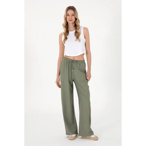 U.s. Polo Assn. Kadın Koyu Haki Pantolon (Kanvas-Chino) 50309088-VR111