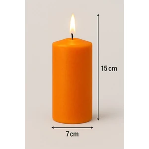 Respira Design Co 7*15 Turuncu Silindir Mum