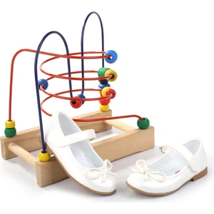 ORTAÇ-2079 Kız Bebek Balerin Rugan Babet Ayakkabı