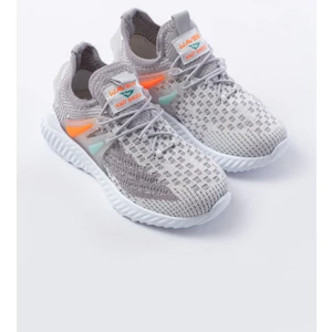 Çocuk Triko Lastikli Hafif Kaydırmaz Taban Spor Ayakkabı