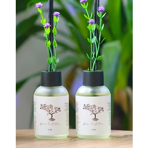 JUNİBELİW 2 Adet Koku Giderici Oda Parfümü Tuvalet Kokusu Oda Kokusu Pink Mango Egzotik 2X50 ml (Yapay Çiçekli)