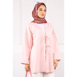 Pudra Ön Bağlamalı Kimono