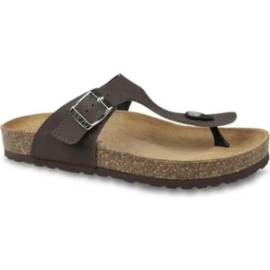 9910-Z54 Anatomik Taban Parmak Arası Kadın Terlik Kahve 36-40