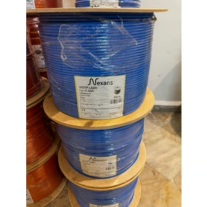 Cat 6 Halogen Free Utp 23AWG Kablo 500 Metre Mavi
