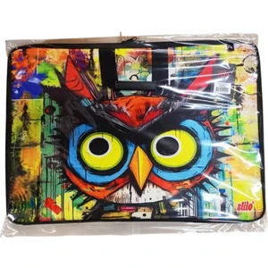 Kumaş Resim & Proje Çantası (35X50) Desenli (35*50) ( Ungary Owl )
