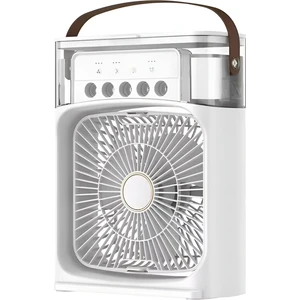 Işıklı Klima 600ML 5 Spreyli Vantilatör Buzlu Buharlı Mini Klima Mini Fan Buzlu