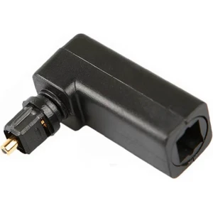 90 Derece Dik Açı L Tipi Dirsek Toslink Fiber Optik Ses Adaptörü