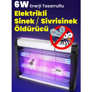 6W Taşınabilir Asılabilir Elektrikli LED Uv Işıklı Sinek Sivrisinek Öldürücü Kovucu Sineksavar
