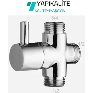 Banyo Robot Duş Seti Yönlendirici Musluk 3/4x1/2x1/2