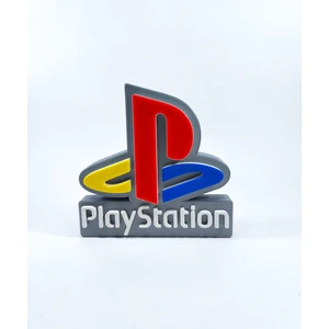 Playstation Retro Logo 3D Baskı Dekor