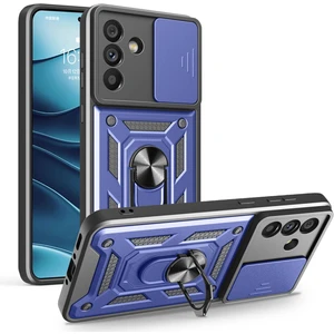 Samsung Galaxy A56 Kılıf Pars Yüzüklü Standlı Lacivert