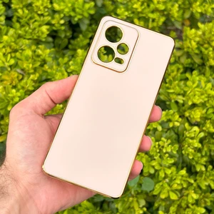 Xiaomi Redmi Note 12 Pro 5g Kılıf Kenar Detaylı Yumuşak Parlak Silikon